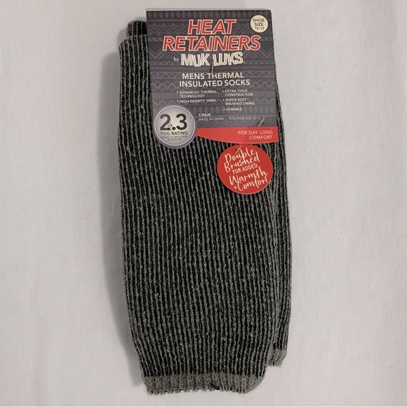 Muk Luks Heat Retainers Thermal Insulated Socks - Picture 1 of 4